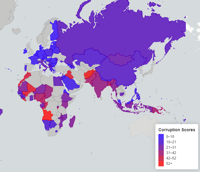 World Corruption Map